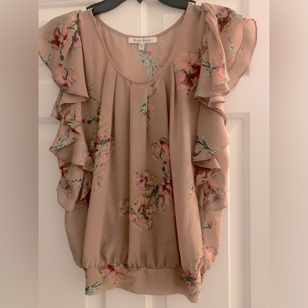 Black Rainn brand.  Blush blouse.  Size S